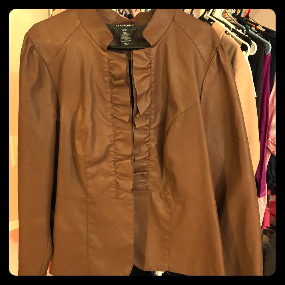Faux leather jacket